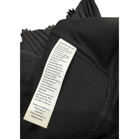 Spanx Yes Pleats Skort Womens Black Athletic Skirt Size 1x Pleated Shorts Liner - Picture 5 of 13